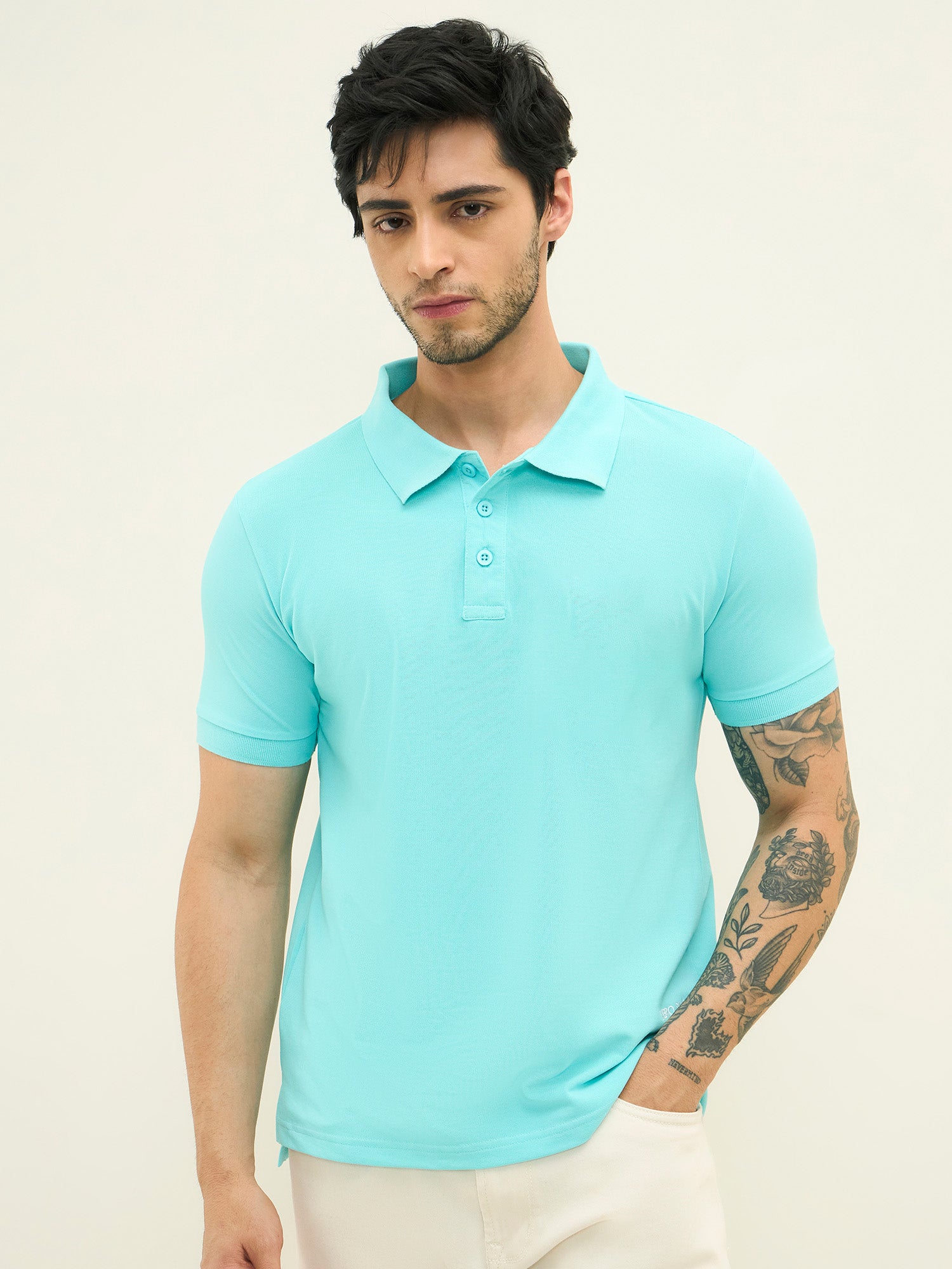 Ascend Comfort Stretch Tee Sky Blue