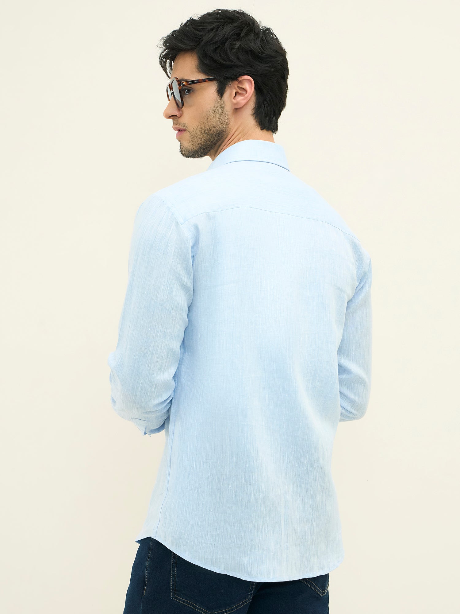 Azure  Linen Shirt