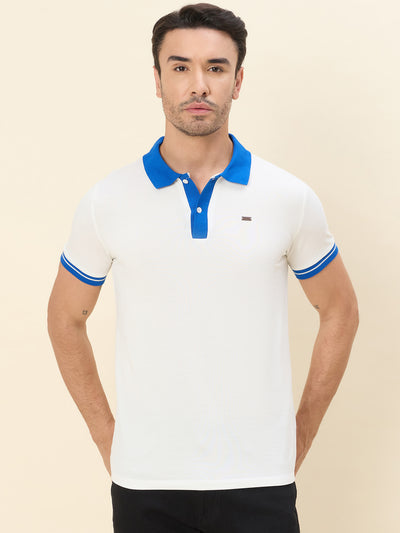 World's Finest Premium Cotton Polo Neck T-Shirt - White
