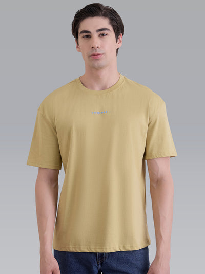 Foundry Graphic Oversize Tee - Dusky Yellow