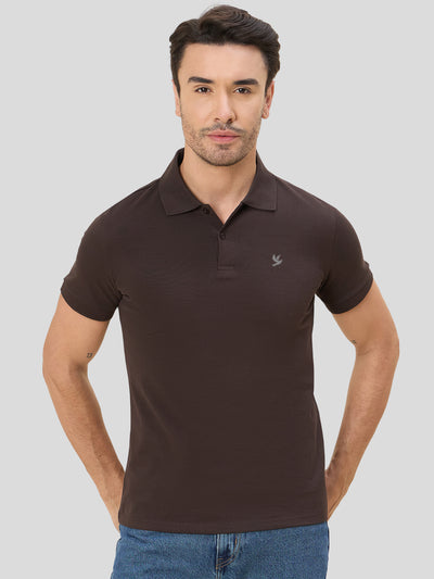 Piquadro Cotton Polo Tee - Primary Brown