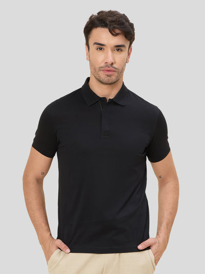 Nadal UltraLight Supima Super Fine Cotton Polo - Black