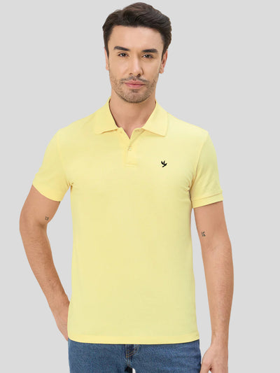 Piquadro Cotton Polo Tee - Primary Yellow