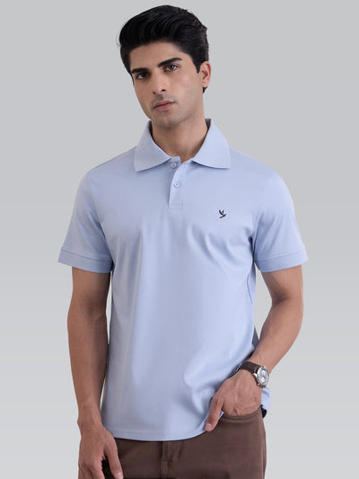 Sterling Endurance Lustre 100% Mercerised Cotton Polo - Sky Blue
