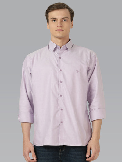 Bayesian Luxury Cotton Formal Shirt - Purple