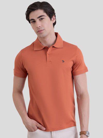 Sterling Endurance Lustre 100% Mercerised Cotton Polo - Rust Orange