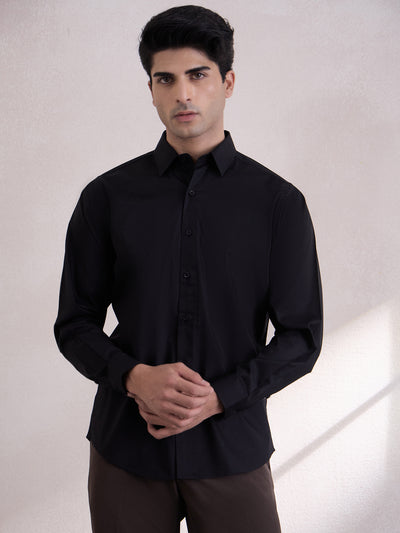 Super Luxury Smart Comfort Fit Formal Shirt - Black