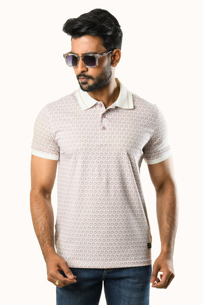 Cottura Luxeform Brown Polo-T-Shirt Regular Fit