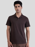 Meridian Fresh Weave Polo - Brown
