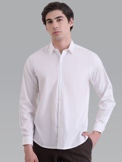 Elite Supima Tailored Fit Formal Shirt - White