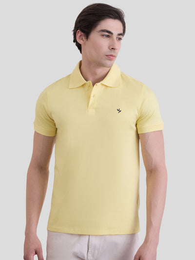 Sterling Endurance Lustre 100% Mercerised Cotton Polo - Yellow