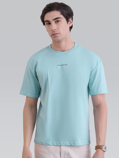 Foundry Graphic Oversize Tee - Aqua Blue