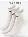 Signature Soft Cotton Blend Socks - WHITE | Pack of 3