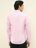 Celeste Silk Blend Shirt — Pink