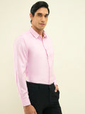 Celeste Silk Blend Shirt — Pink