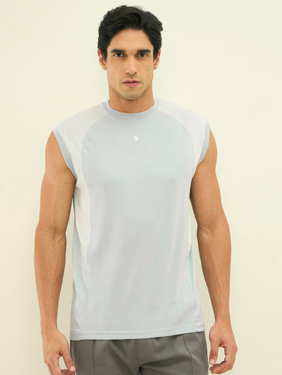 Cotton Modal Stretch Modal Tee - Light Blue