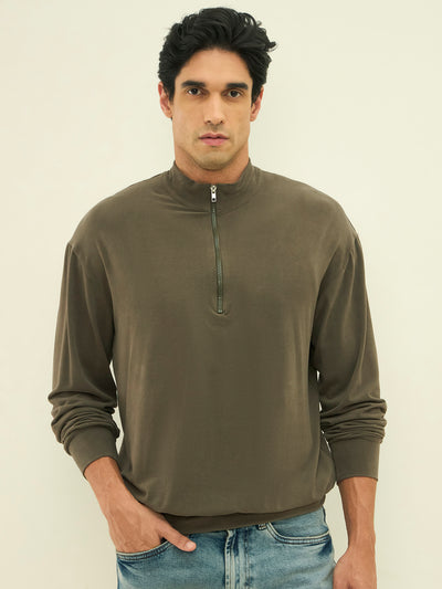 AeroFlex Stretch Comfort Sweatshirt Olive