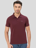 Piquadro Cotton Polo Tee - Dusky Red