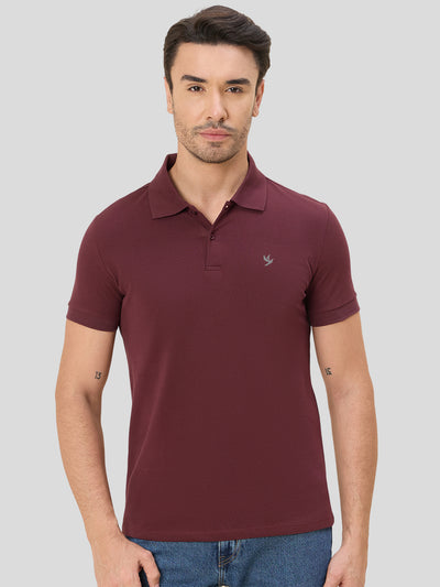 Piquadro Cotton Polo Tee - Dusky Red