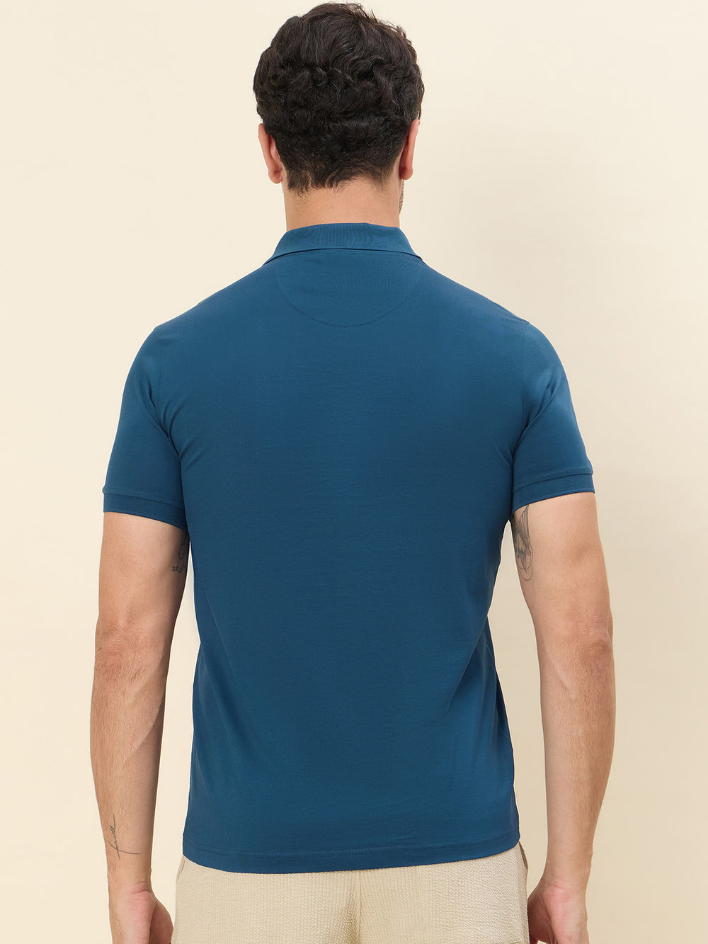 Polo T-Shirt Backside -  Dark Blue