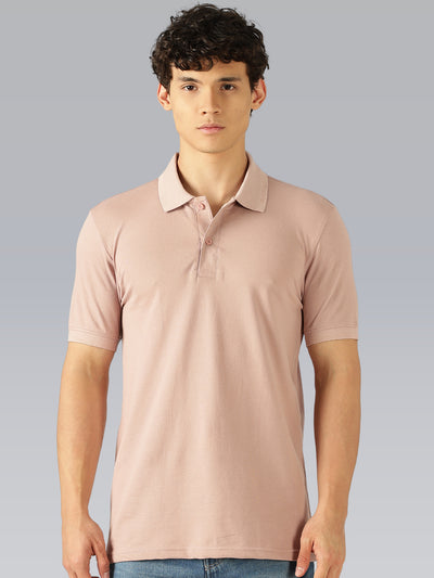 Princeton Flex Pique Polo - Dusky Pink