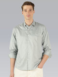 Prima Luxe tailored fit Cotton Formal Shirt - Light Green