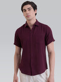Aurora Versatile Double Cloth Shirt - Maroon