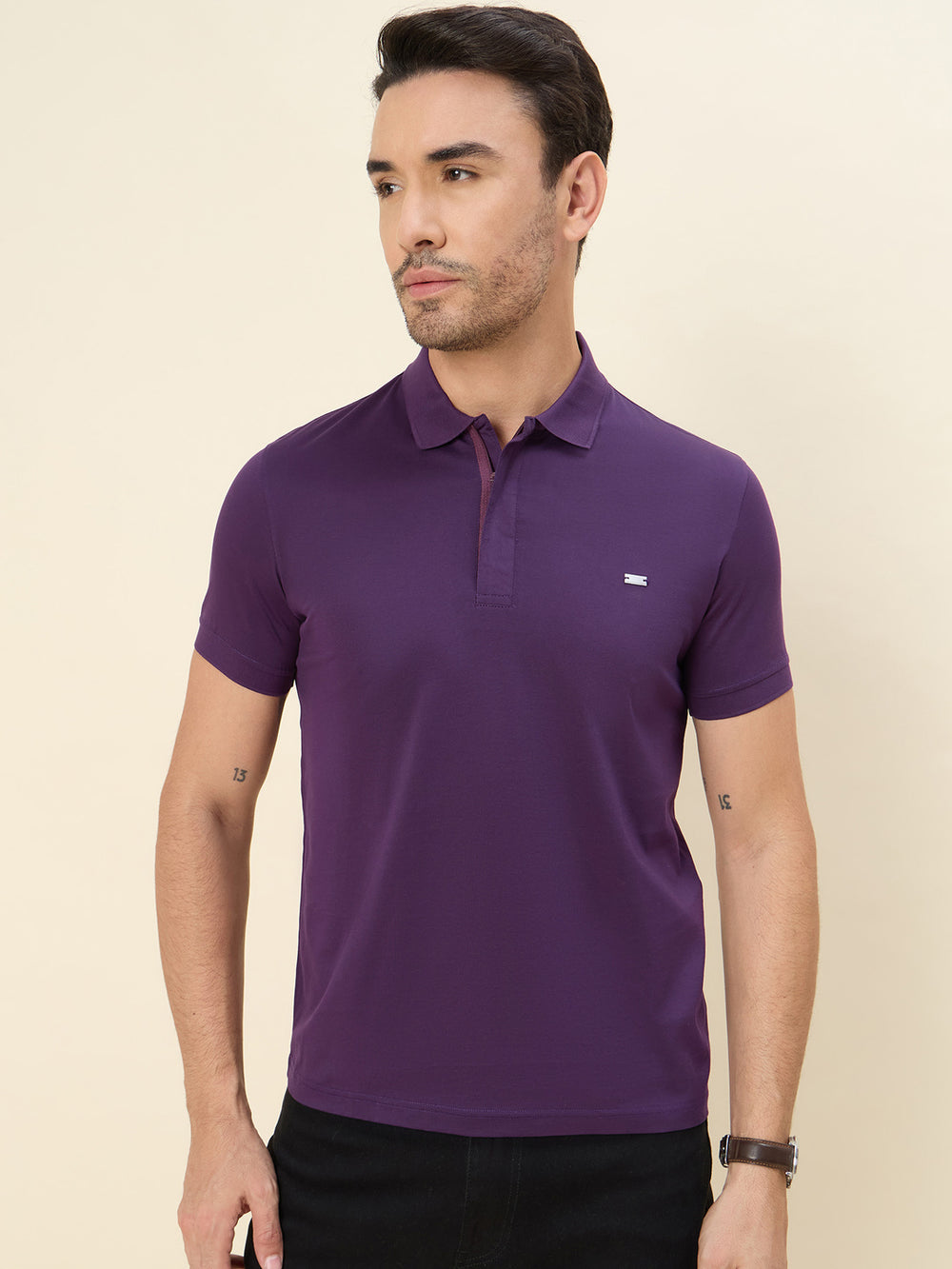 Polo T-Shirt - Dark Purple - Verosmart