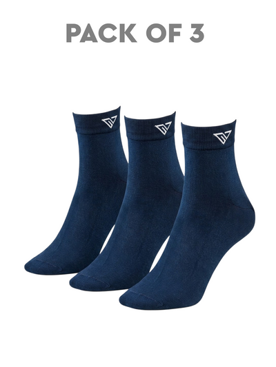 Regal Mercerised Cotton Socks - Navy Blue