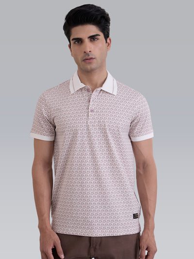Origin Classic Form Polo - Brown Printed