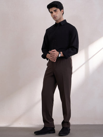 Super Luxury Smart Tailored Fit Formal Shirt - Black