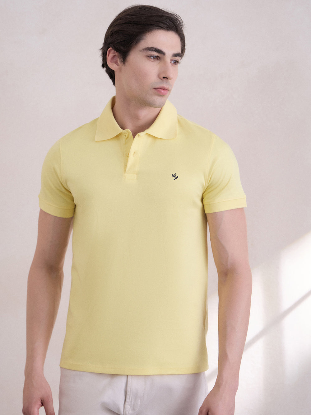 Super Durable Long Sheen Regular-Fit Polo T-Shirt - Yellow