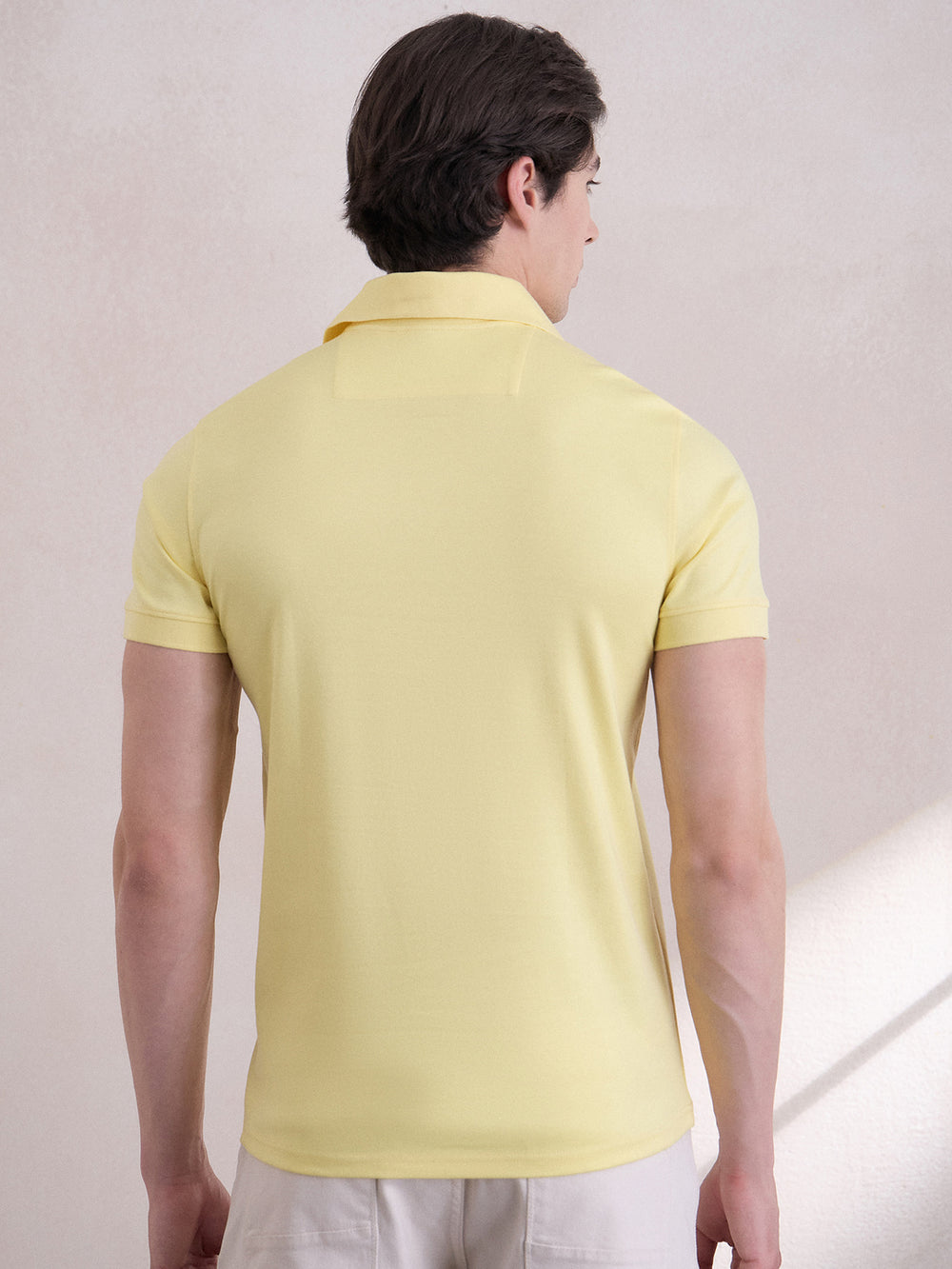 Polo T-Shirt - Yellow - Verosmart - Back Side
