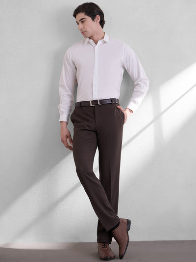 Elite Supima Super Fine Cotton Slim Fit Formal Shirt - White