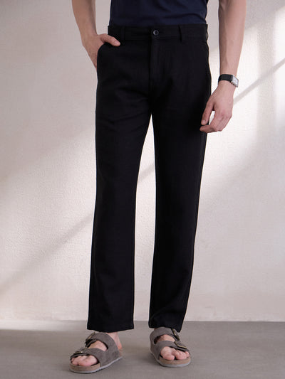 Super Stretch All Day Wear Comfortable Trouser - Black