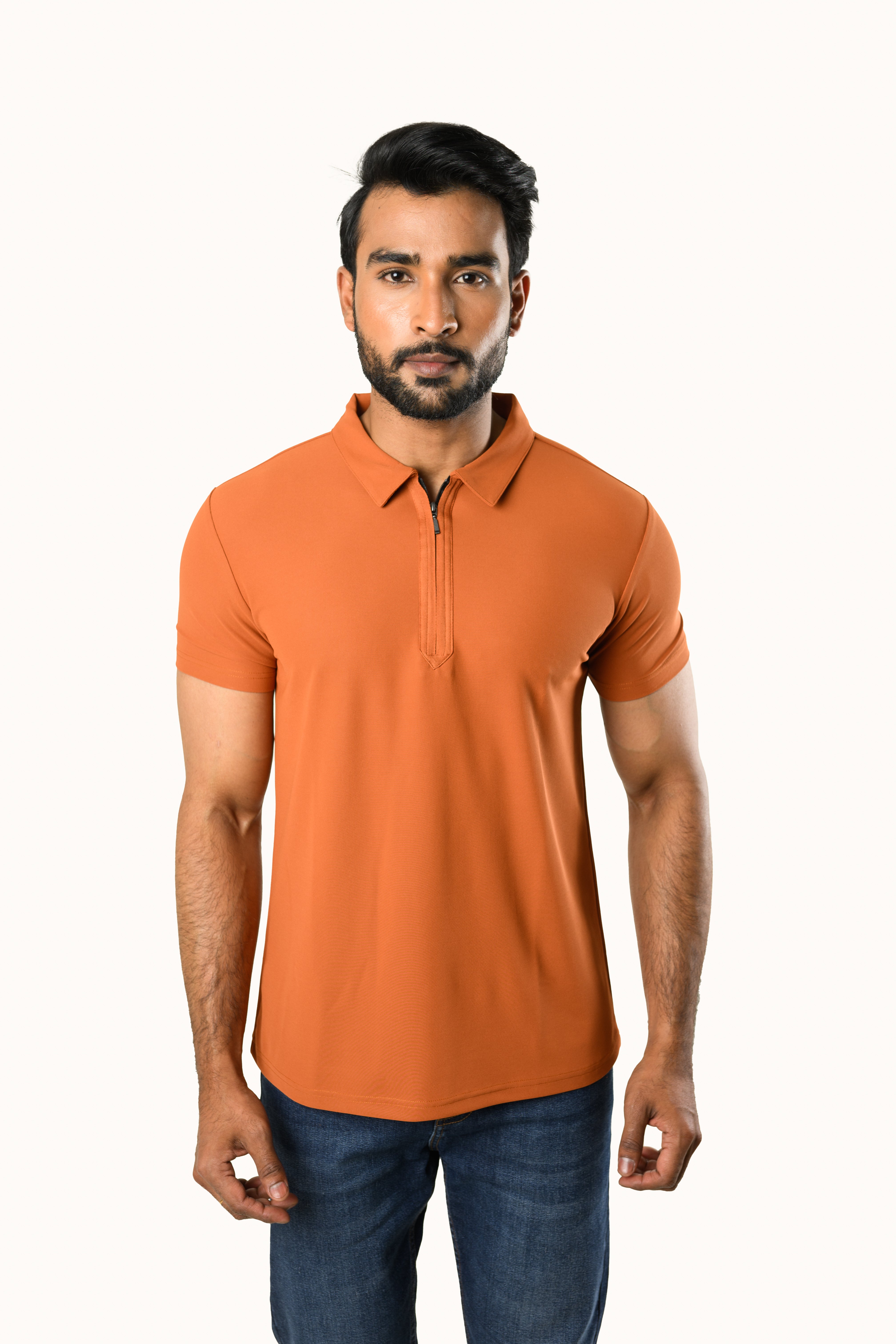AeroGrid Honeycomb Active Tee-Orange