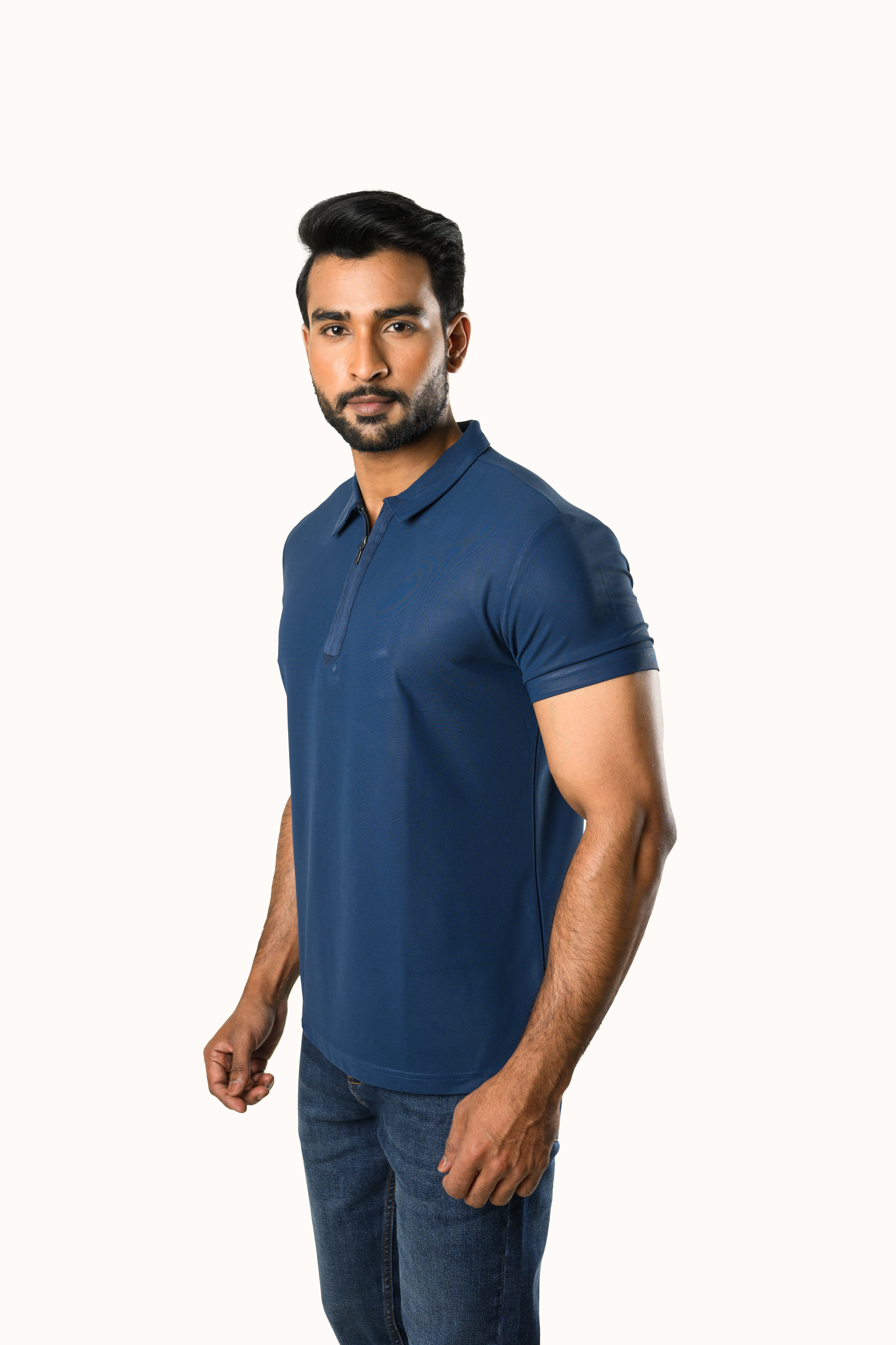 AeroGrid Honeycomb Active Tee-Blue