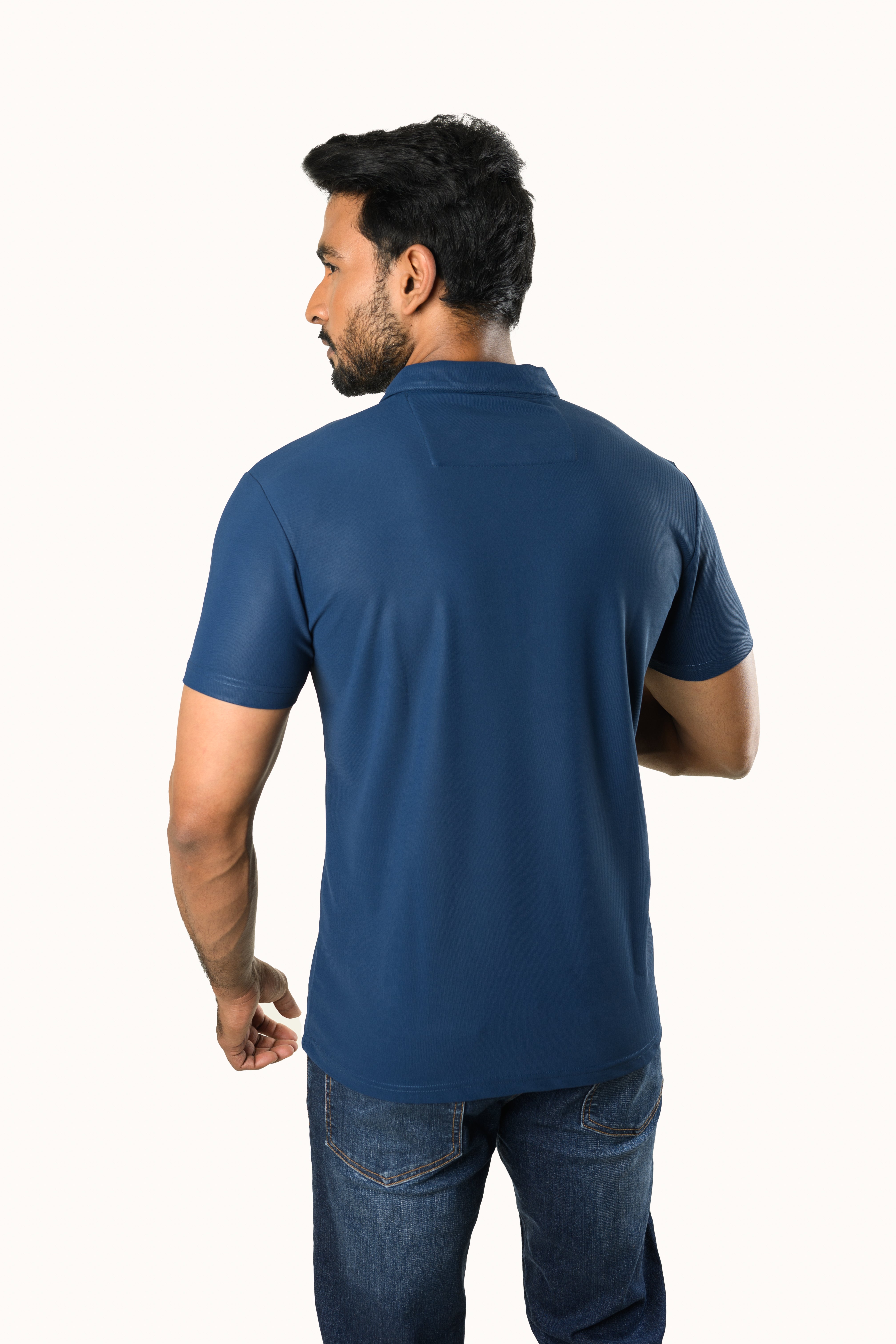 AeroGrid Honeycomb Active Tee-Blue