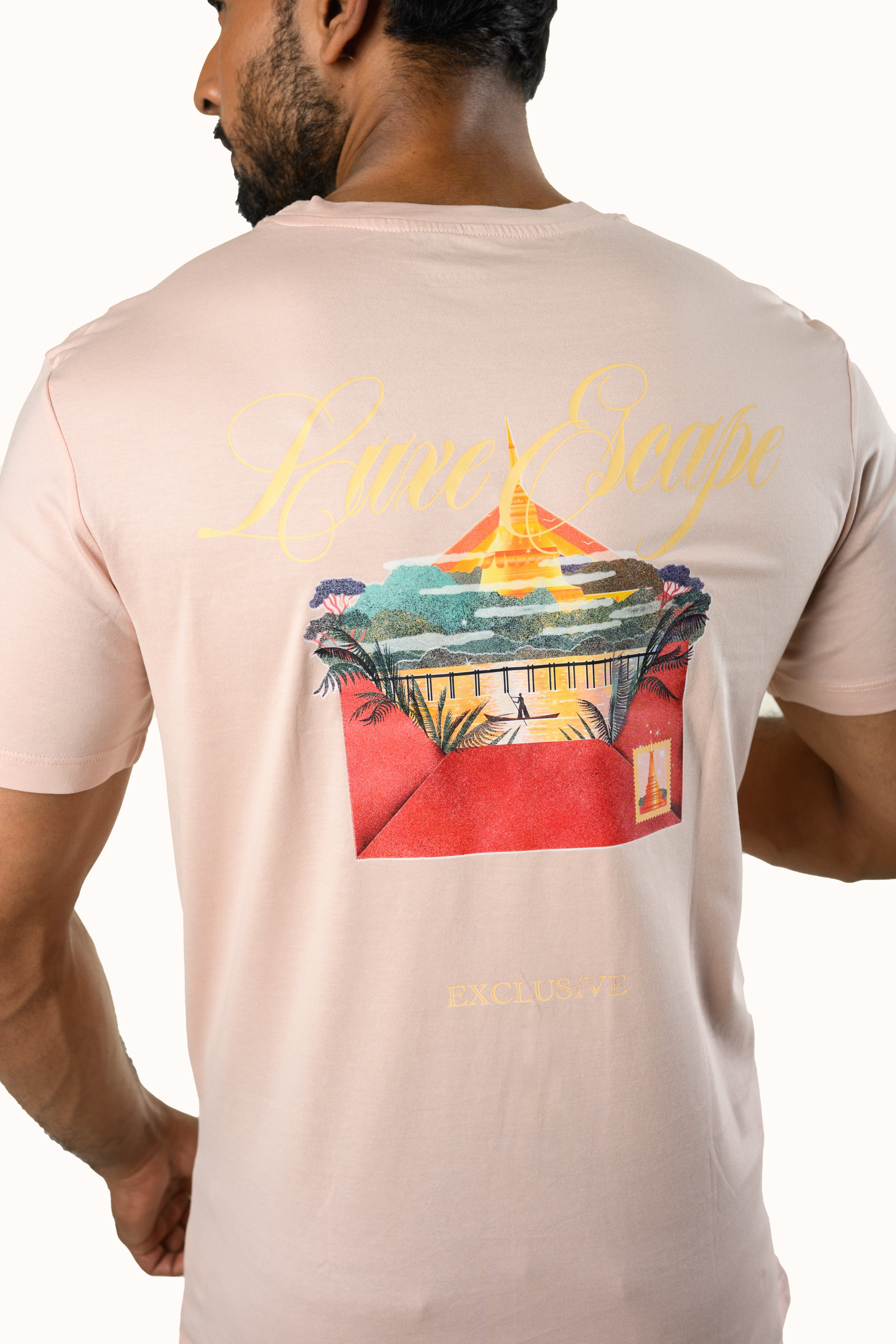 Suprema Silkgent Pink Tint Round Neck T-Shirt Regular Fit