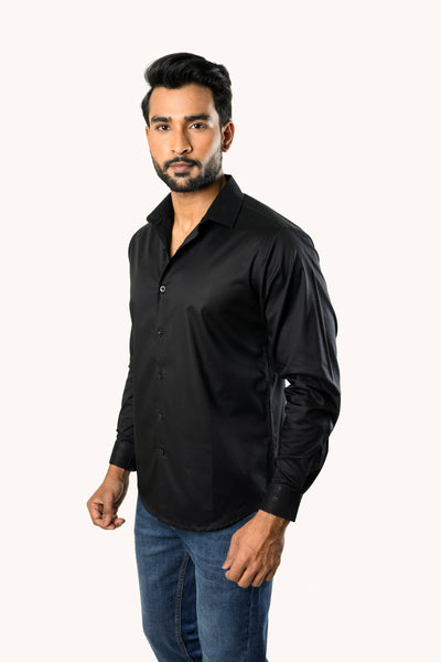 SupimaElite Stretch Shirt — Classic Black