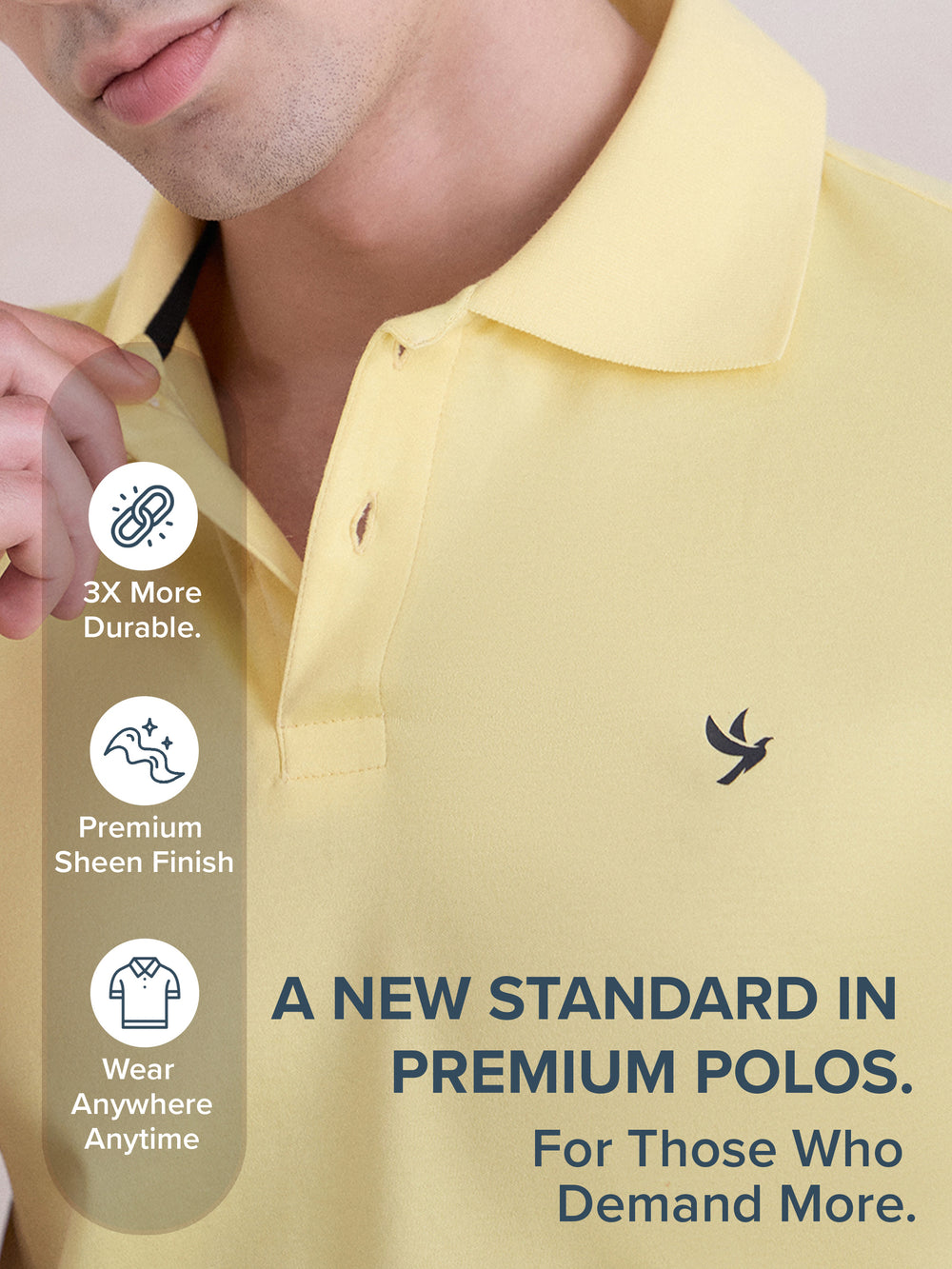 Regular-Fit Polo T-Shirt - Yellow - Verosmart