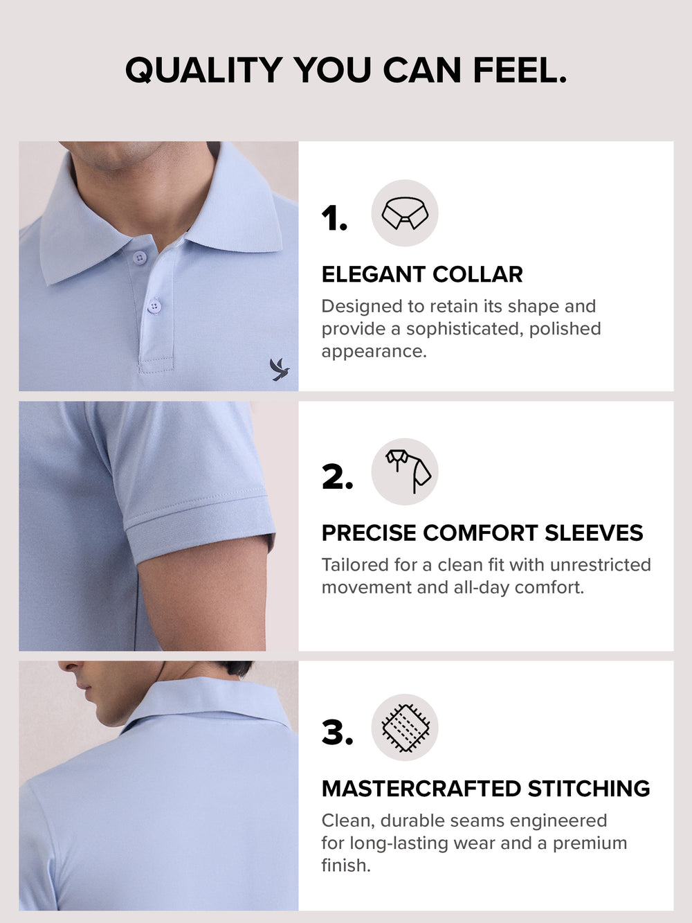 Polo T-Shirt - Sky Blue