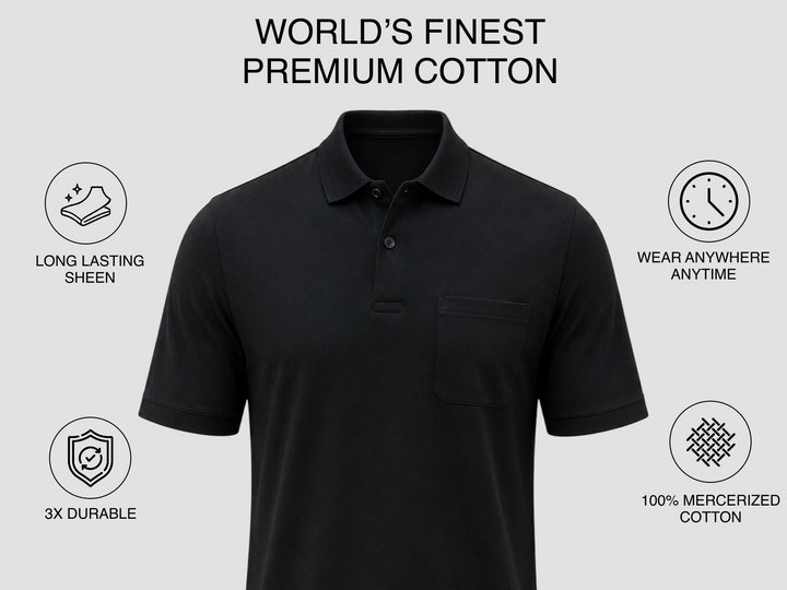 Ascot Outing Polo - Black
