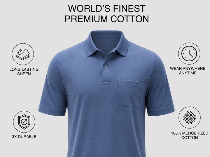 Ascot Outing Polo - Primary Navy