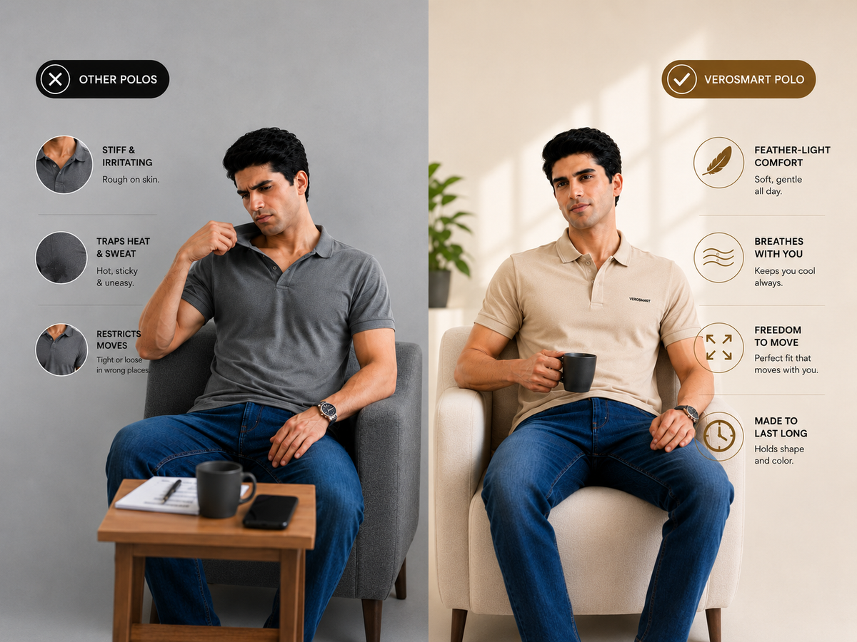 Ashford Endurance Super Fine Mercerised Cotton Polo - Beige