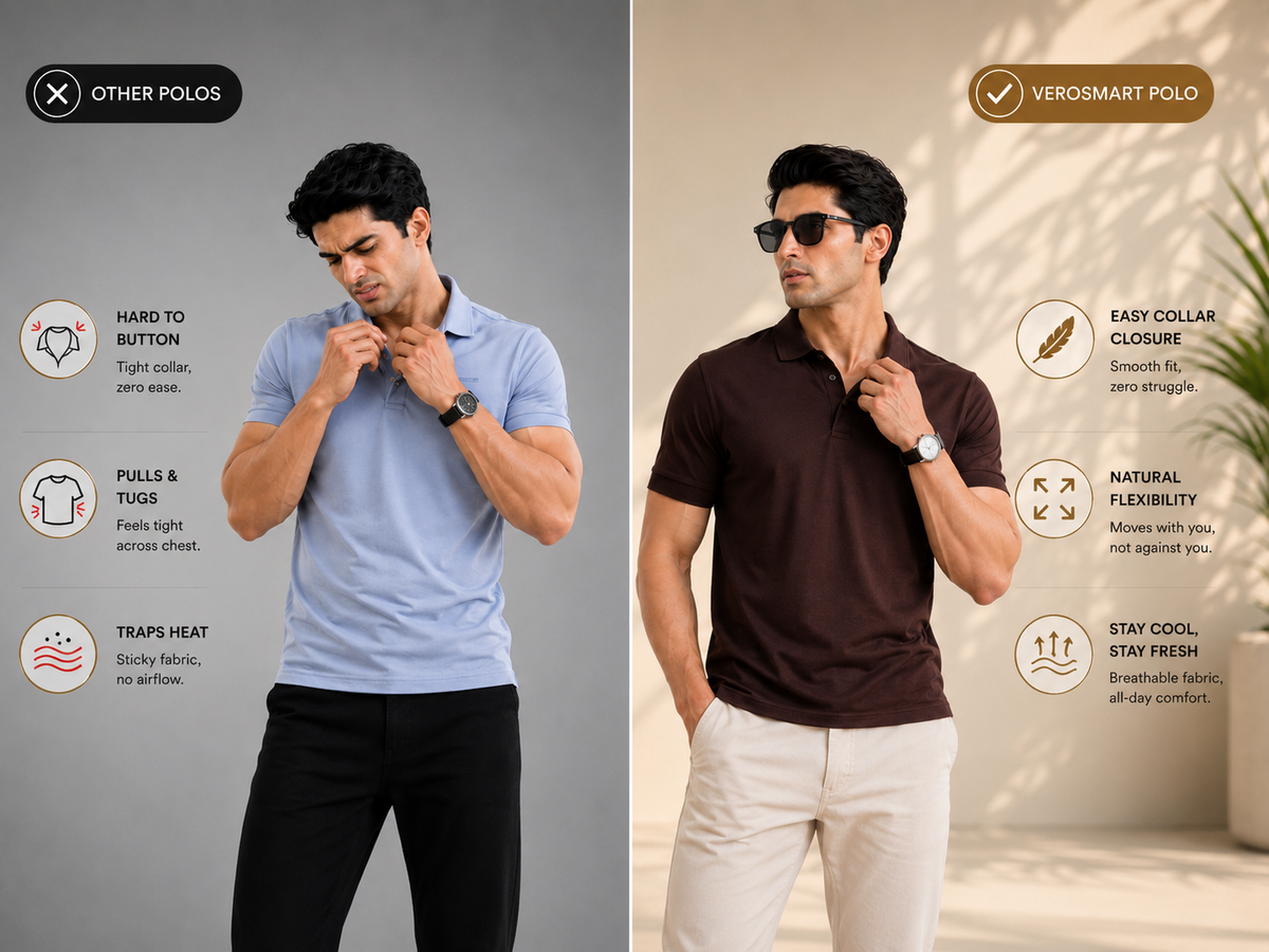 Ashford Endurance Super Fine Mercerised Cotton Polo - Dark Brown