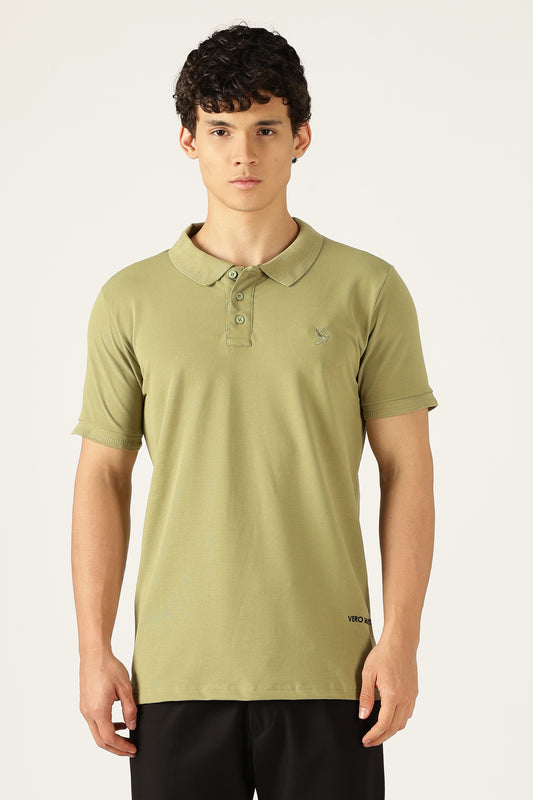 Ascend Comfort Stretch Tee-Olive 3000
