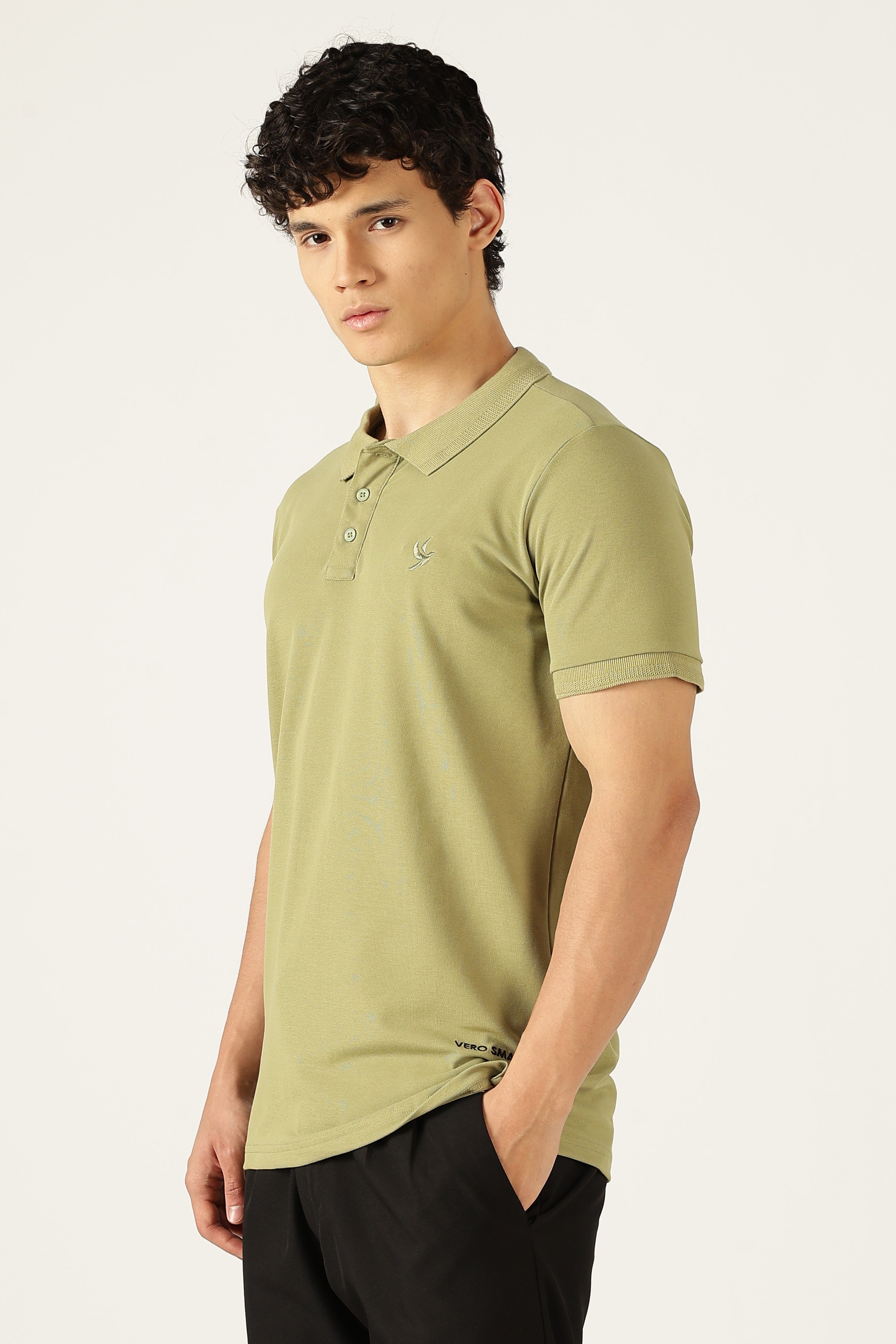 Ascend Comfort Stretch Tee-Olive