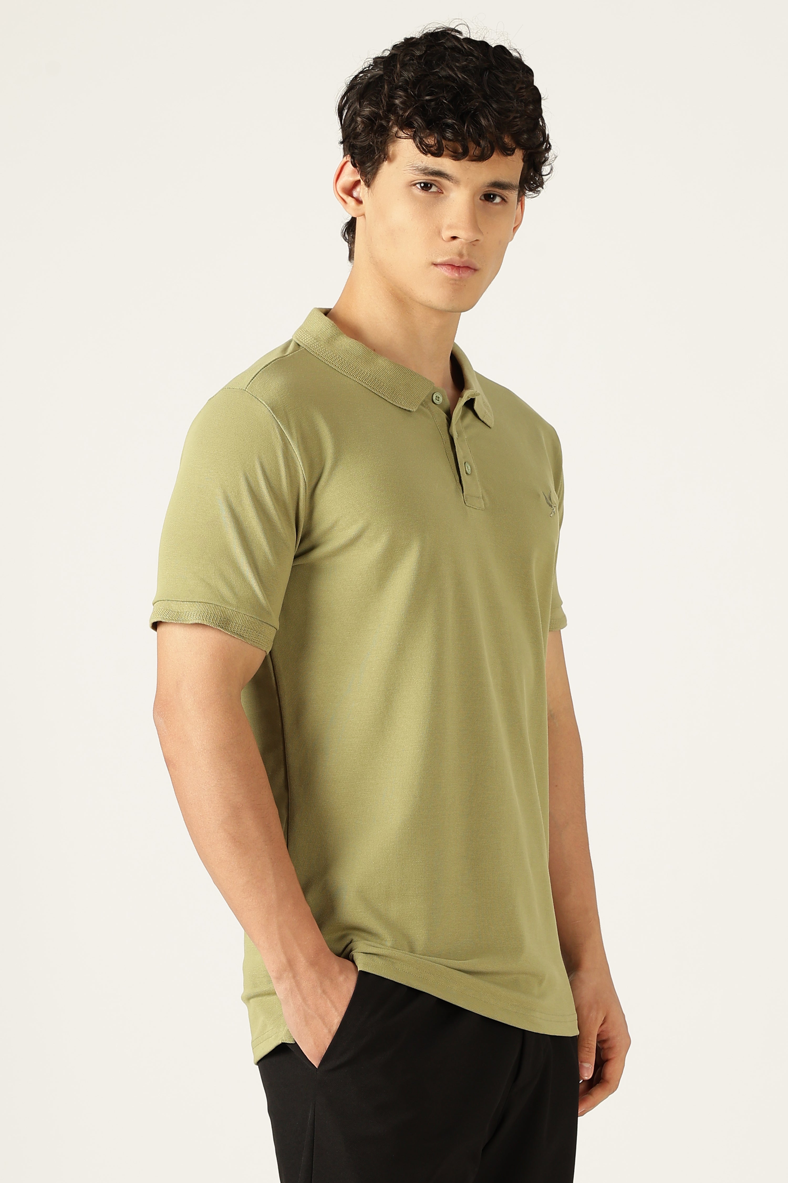 Ascend Comfort Stretch Tee-Olive