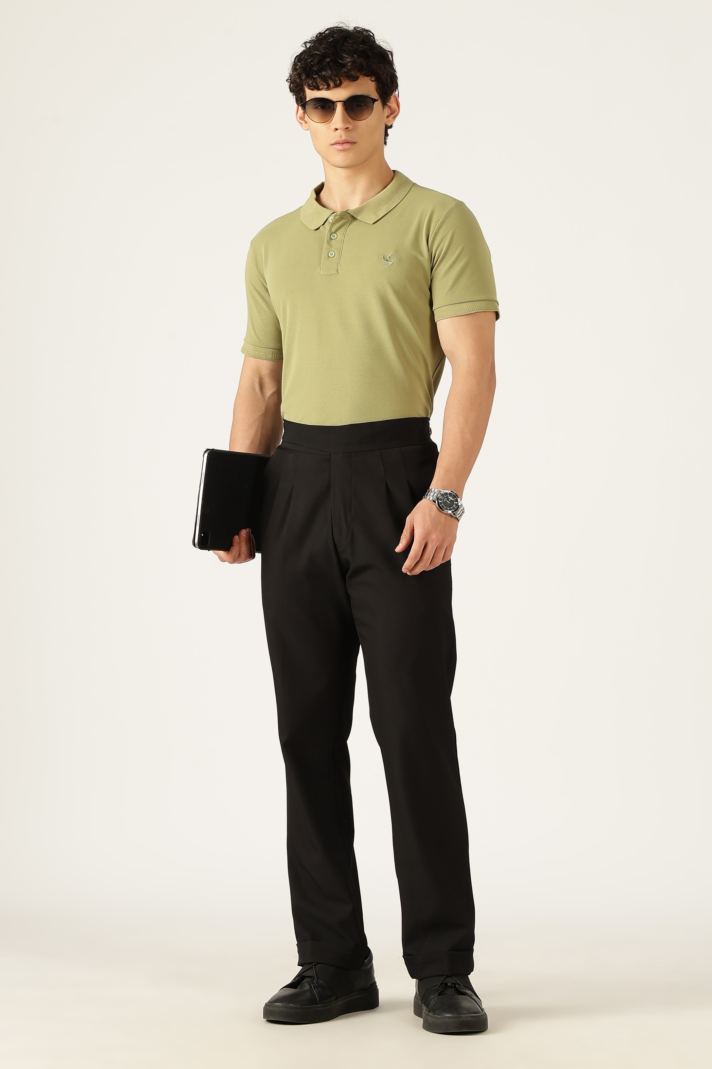 Ascend Comfort Stretch Tee-Olive